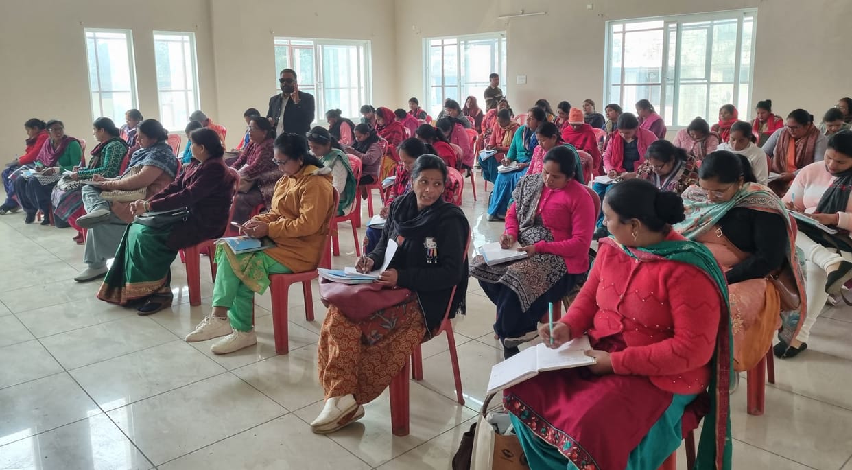 Panchayat representatives were given training on nine themes