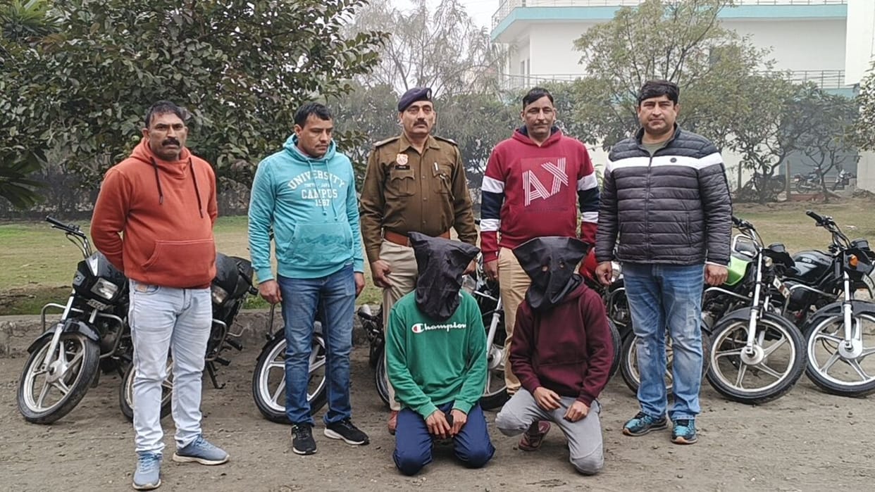 Anti vehicle theft squad caught two accused, 9 bikes recovered