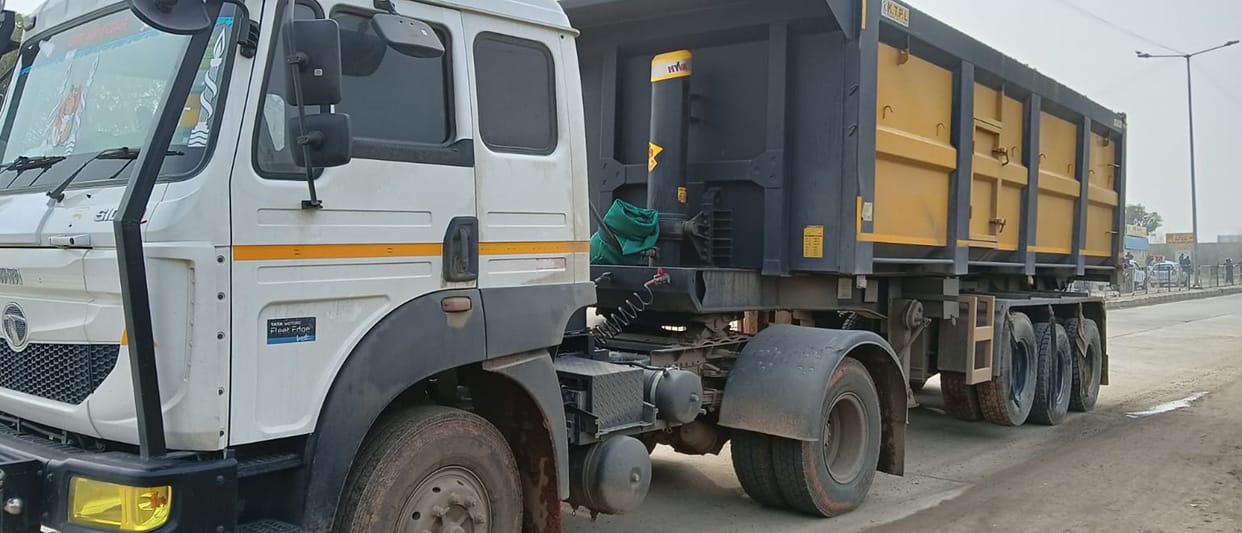 Tragic accident: Dumper crushed two people, bodies scattered up to 50 feet, identified through clothes and bike