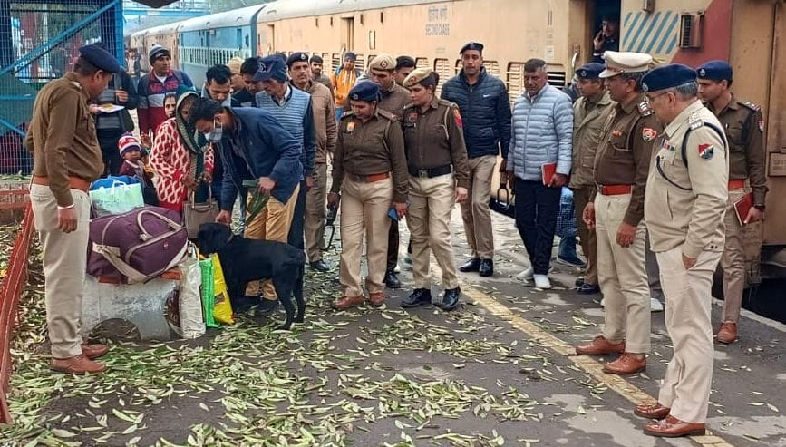 GRP and RPF checked security at the station