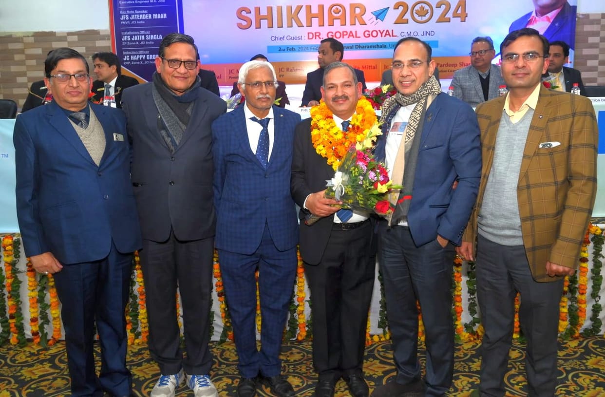 Arun Bansal becomes President of JCI Jind Central