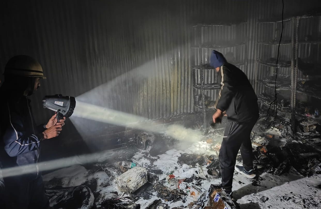 Fire In Workshop
