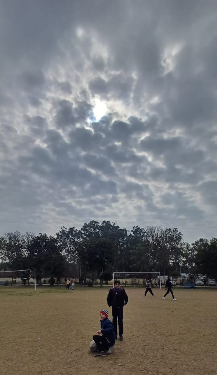 The sun played hide and seek, the drizzle scared