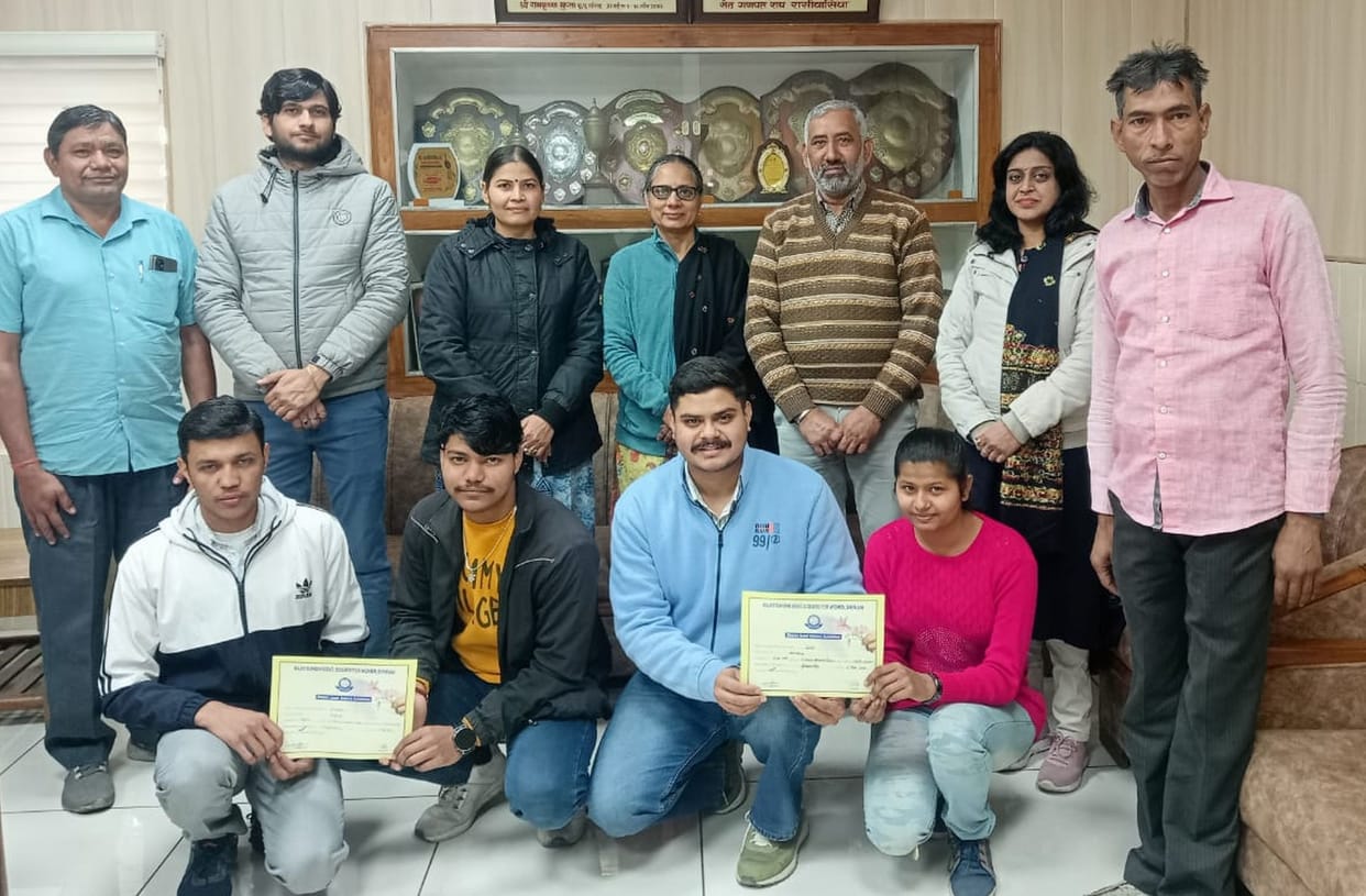 Janta College's model first in district level science exhibition