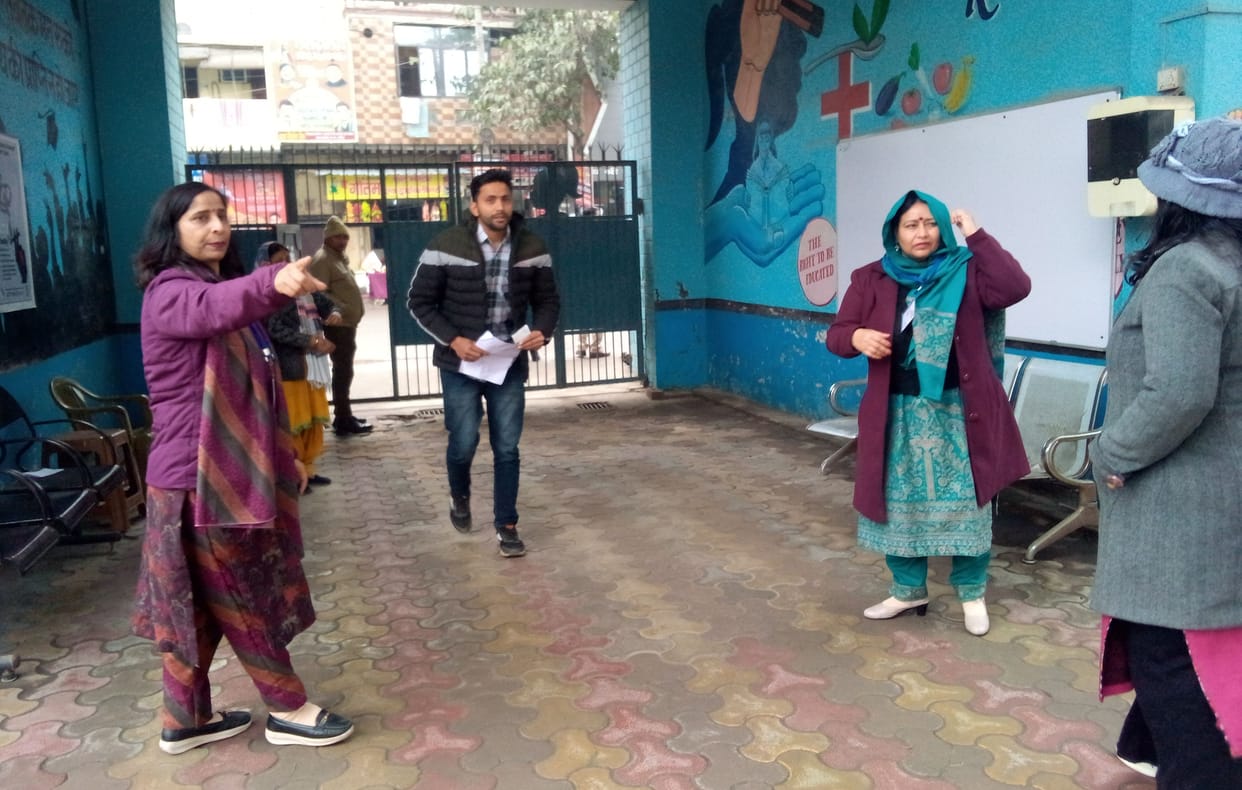 Candidates arrived to appear for CPLO Level-2 exam amid drizzle