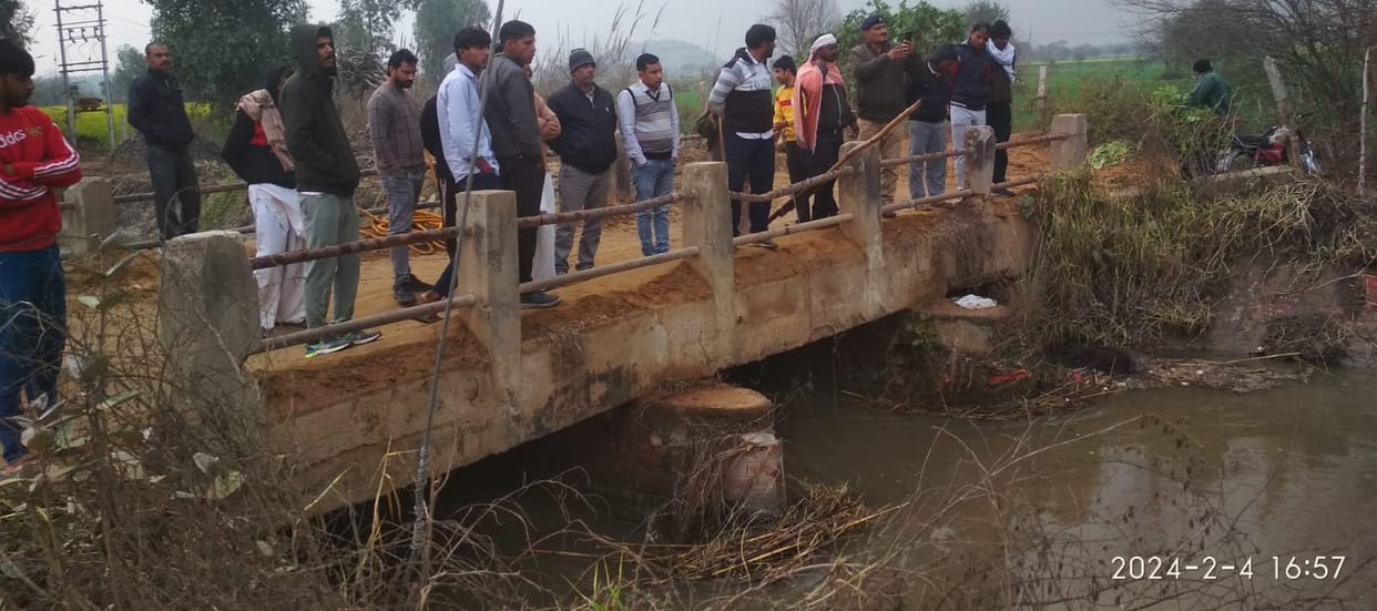 12th class student drowned in Jui canal on Tosham bypass