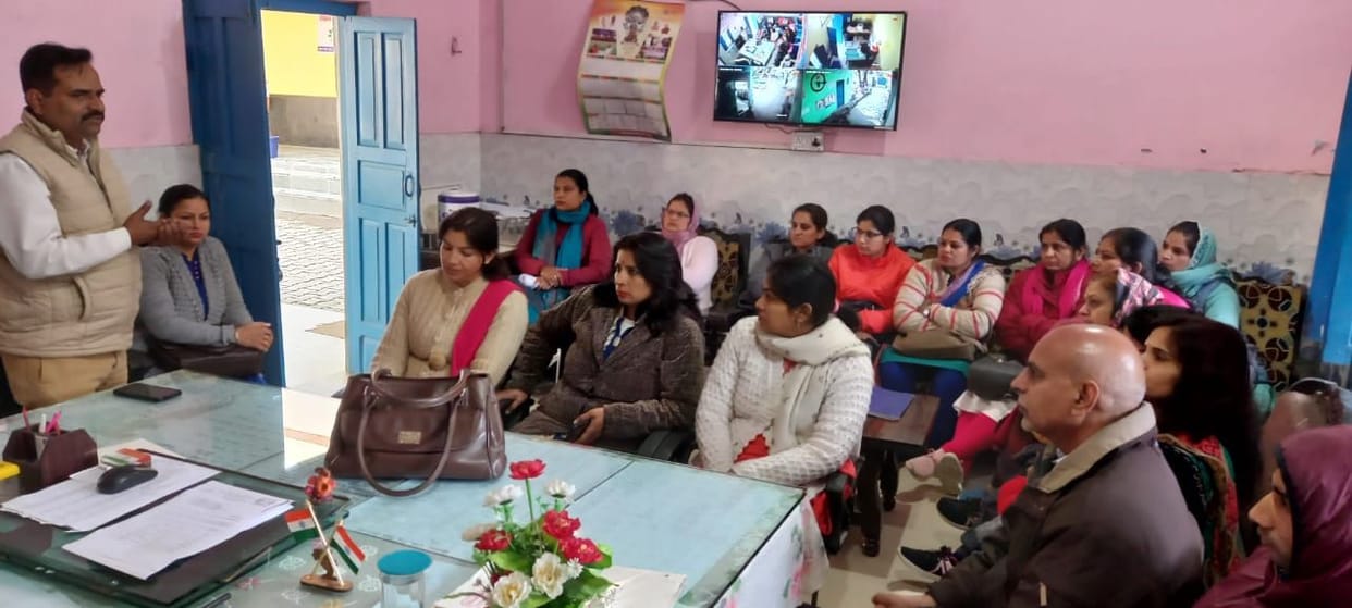 Visited schools and invited for Pension Sankalp Maharally.