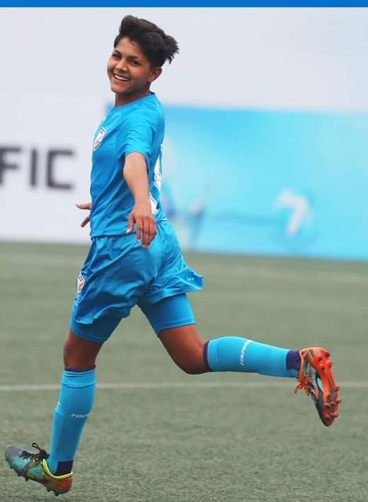 Indian team won the match by defeating Nepal on the basis of Mangali's Neha's goal.
