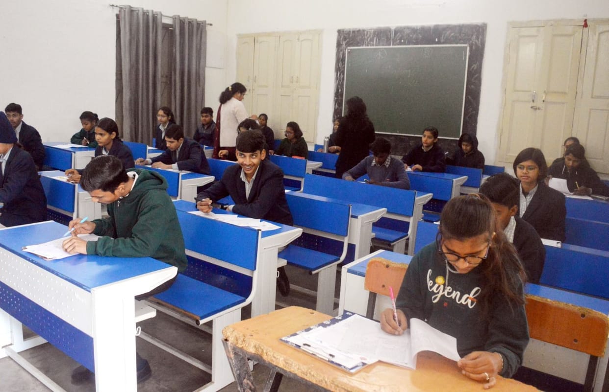 1639 candidates took the Super 100 Level-1 exam at eight centers in the district, 347 were absent.