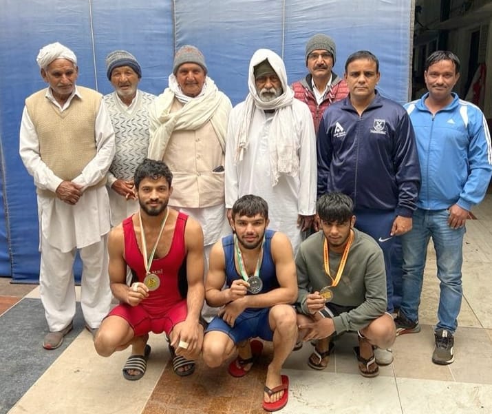 Three wrestlers from Chhanga Akhara won medals in Maharashtra