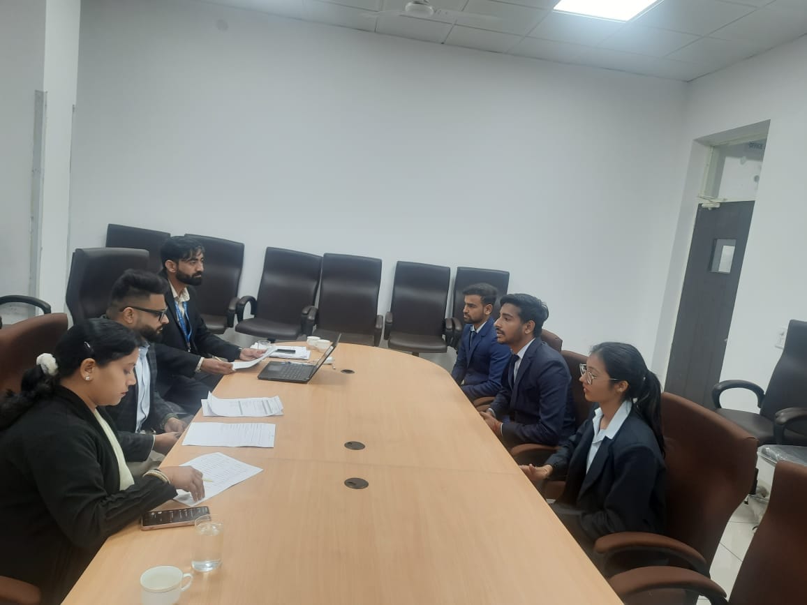 The first placement drive of this session took place in the Department of Business Administration of Chaudhary Devi Lal University
