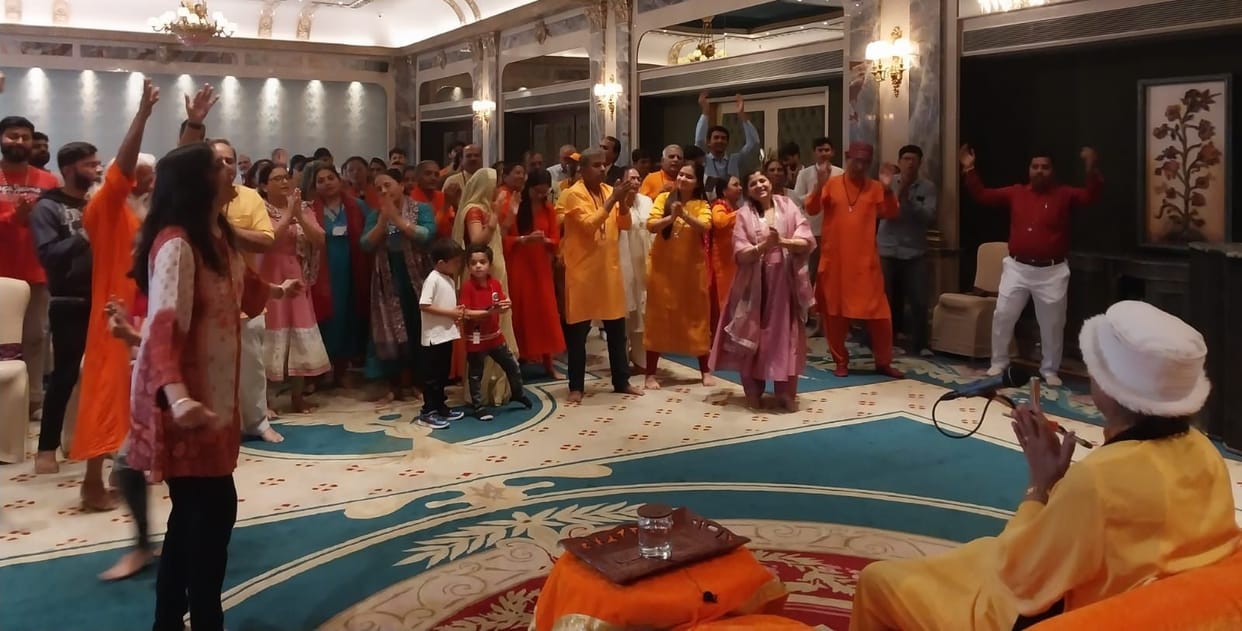 Meditation Yoga practitioners share divine experience