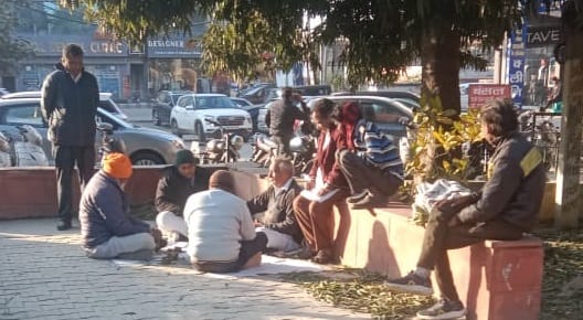 Temperature dropped due to cold wave, people got relief due to sunshine