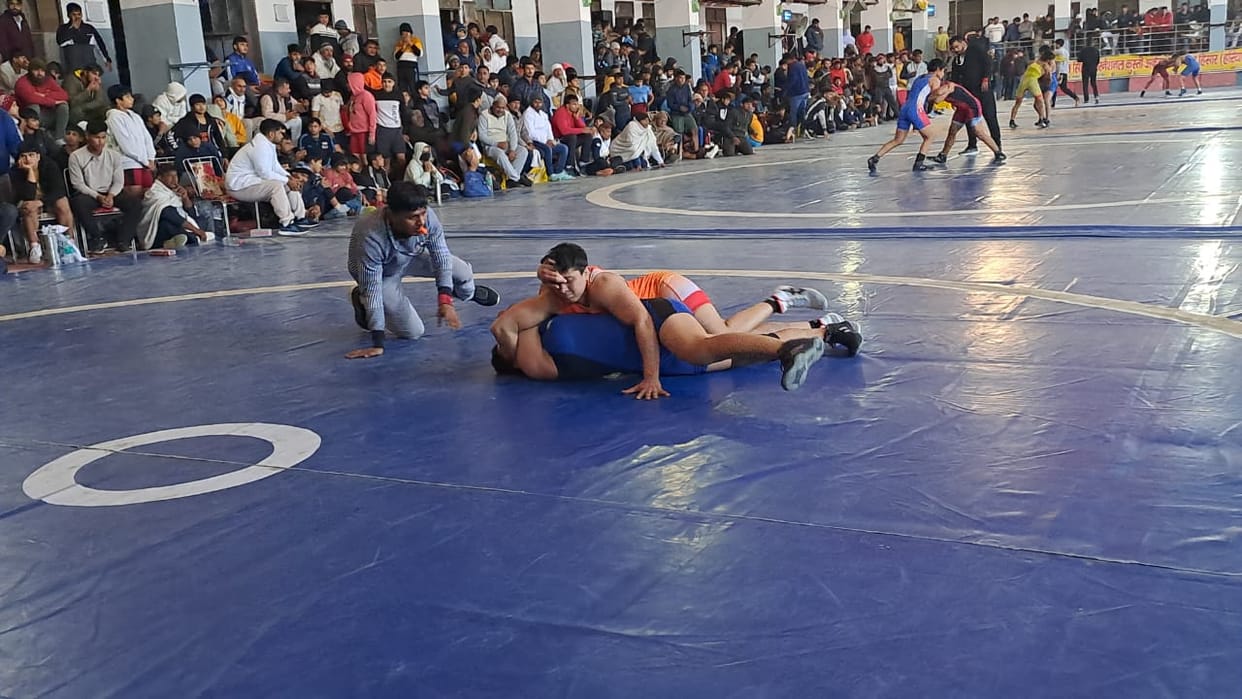 Hisar's Rohit first in 87 kg of Greco-Roman wrestling