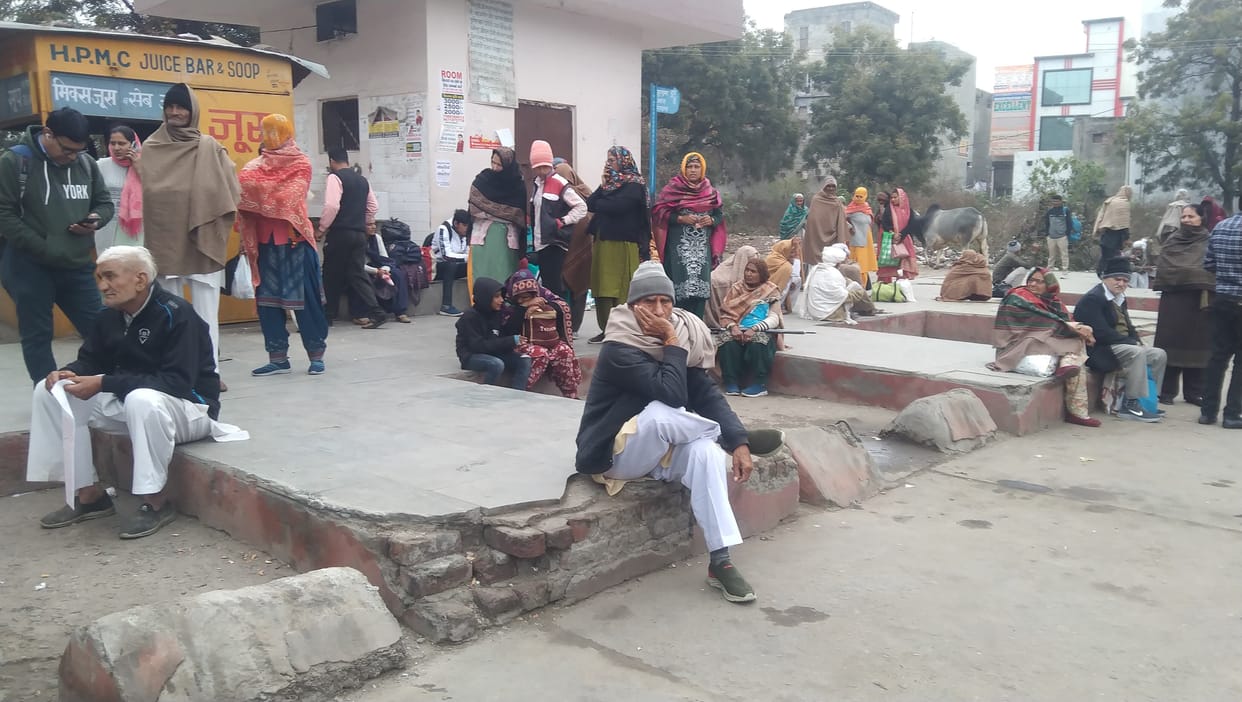 Roadways started government bus service on Safidon route