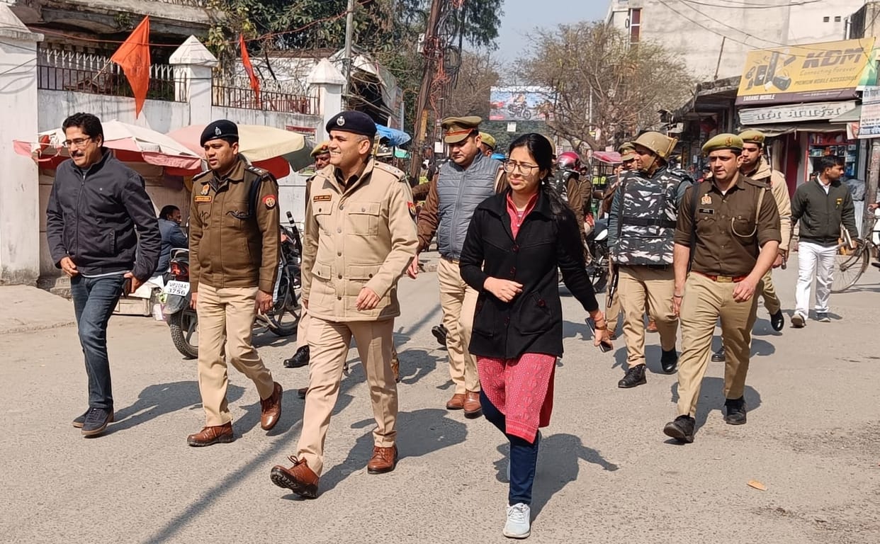 Police exercised vigilance in the district regarding Haldwani uproar