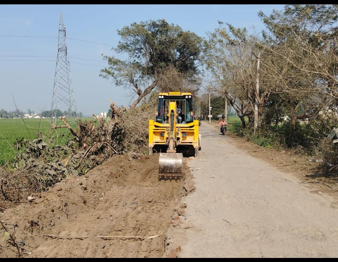 Work on widening of Shahgarh road started