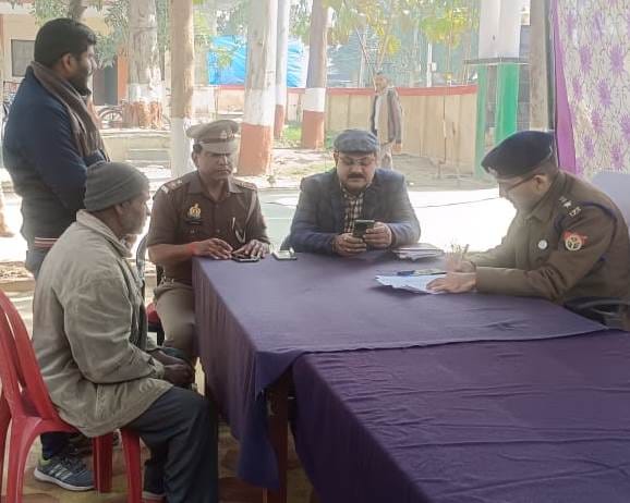 Chairs decorated... officers came, heard the complainants