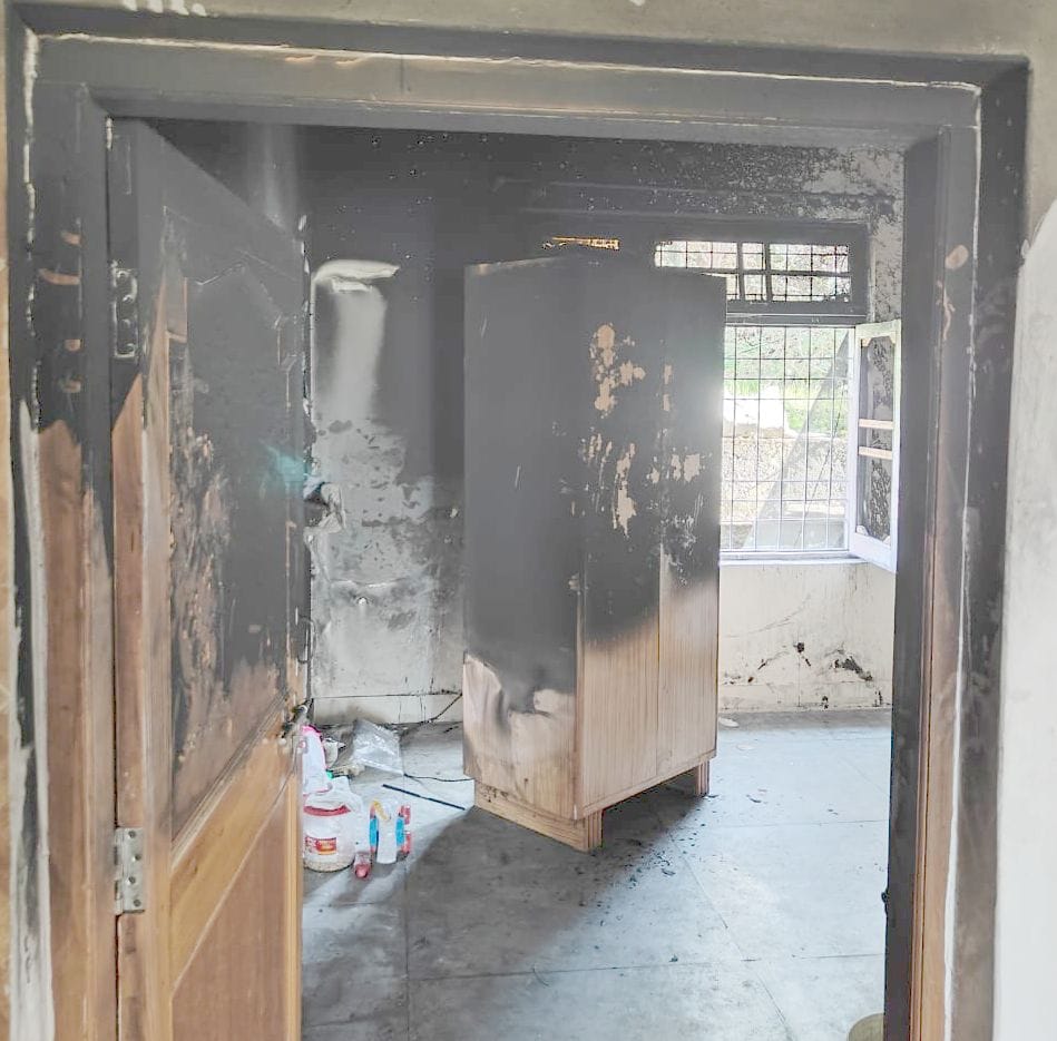 Fire breaks out in house, loss of Rs 3 lakh
