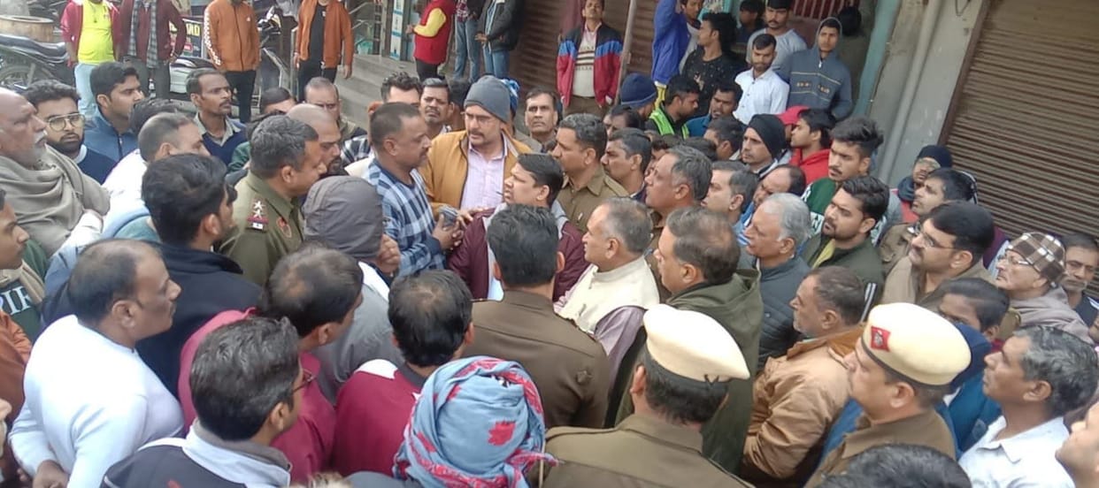 Shopkeepers expressed anger by closing the market