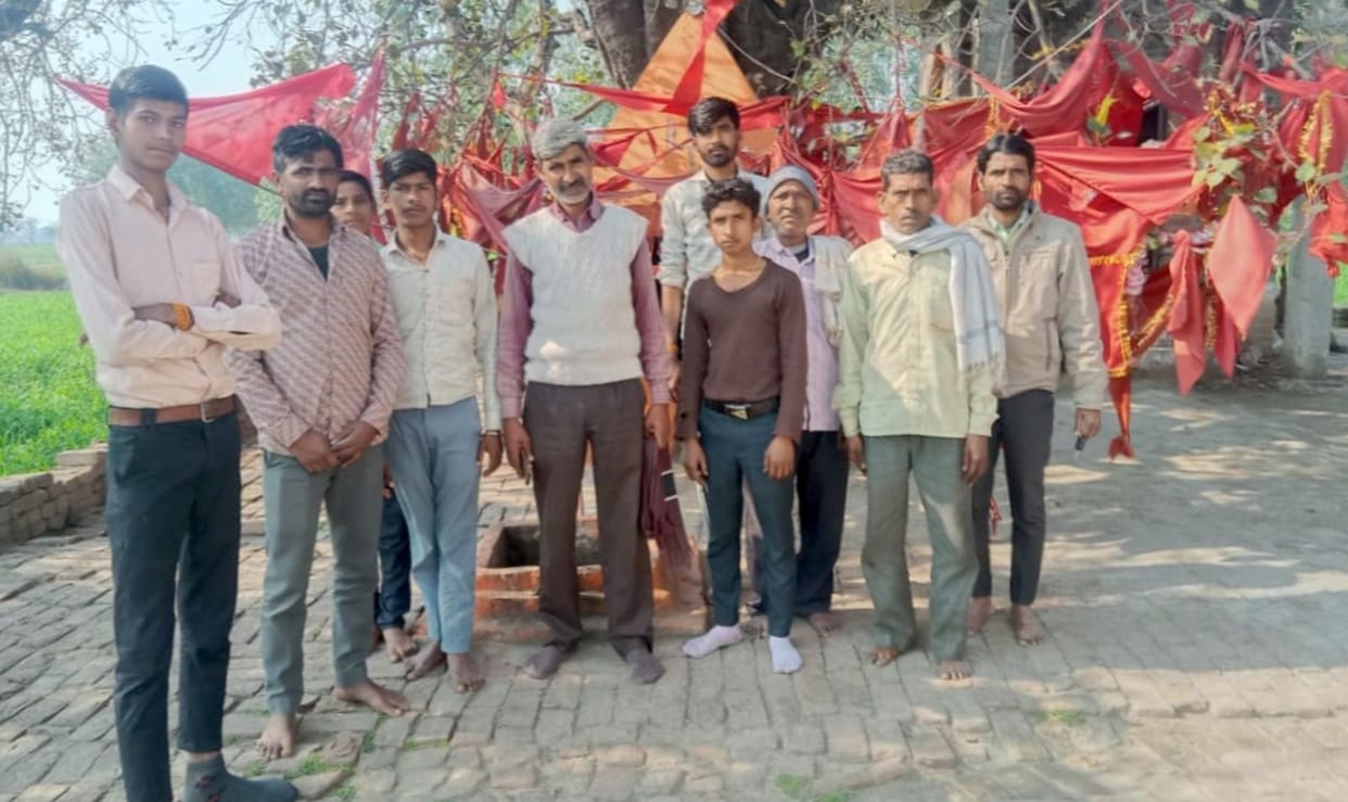 Brass idol stolen from religious place, villagers protest