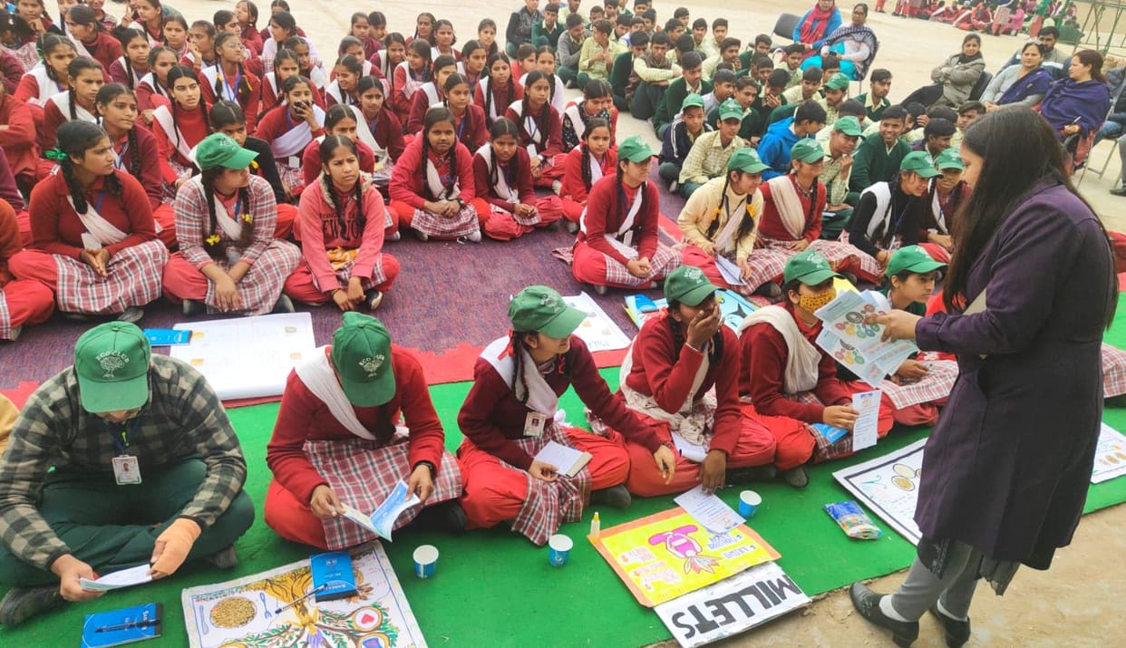 Told students about millets