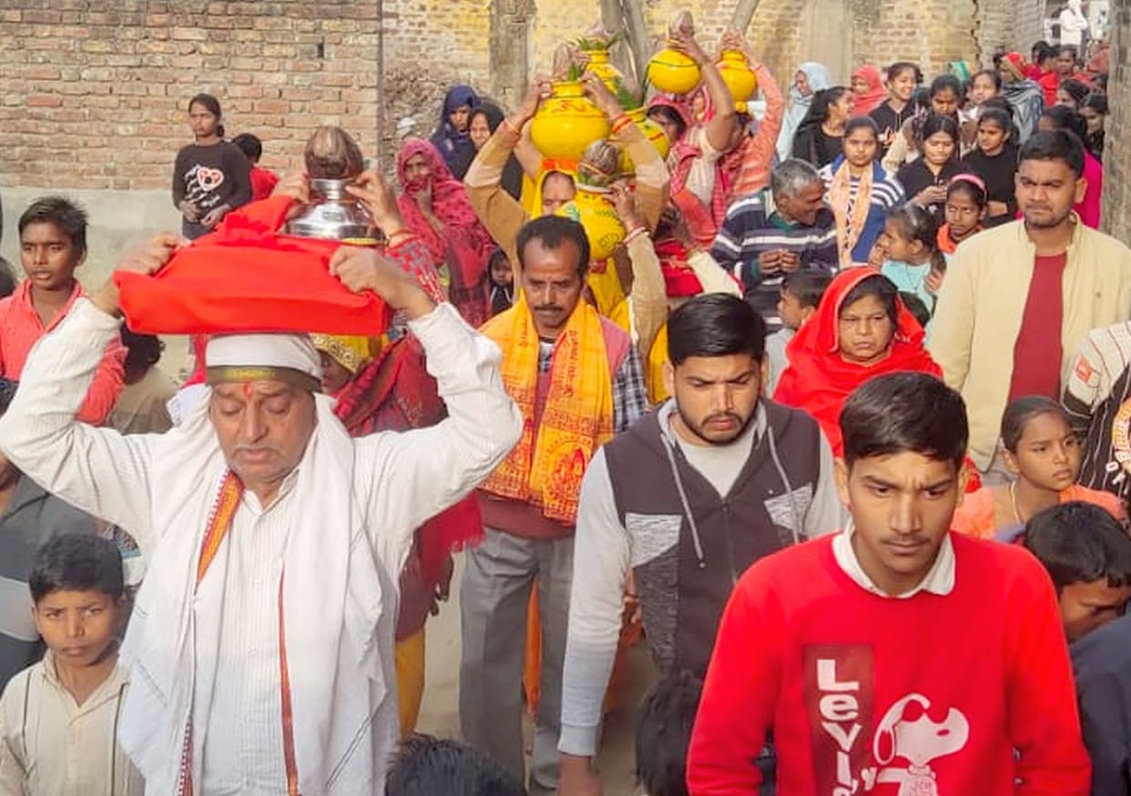 Bhagwat Katha begins after Kalash Yatra