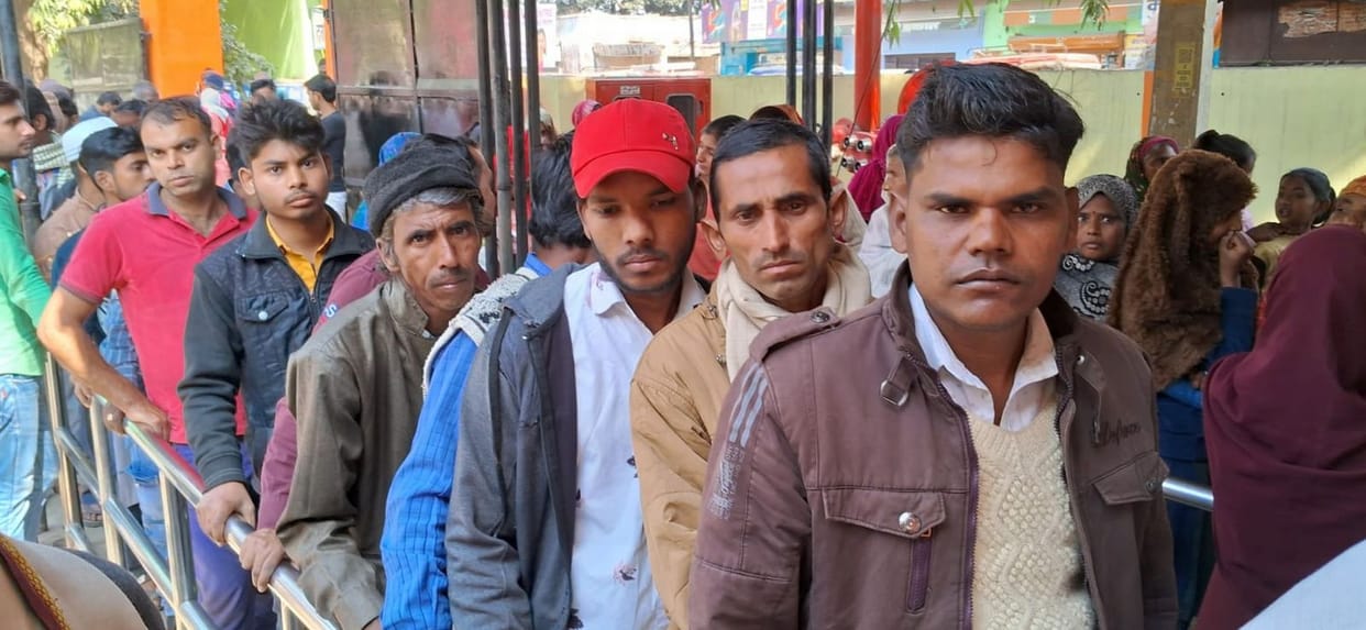 Hospital opened after holidays, crowd of patients in OPD