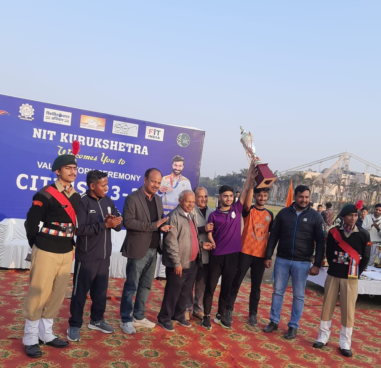 Mechanical department of NIT won the overall trophy