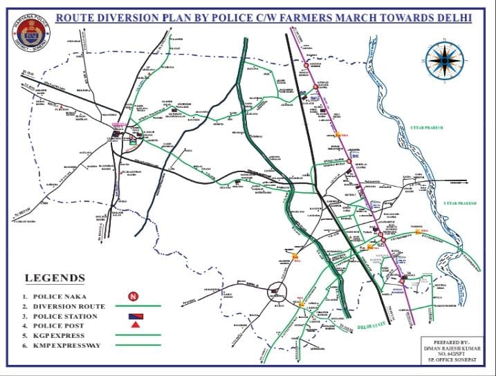 Farmers march to Delhi...If the National Highway is closed, the route will be diverted