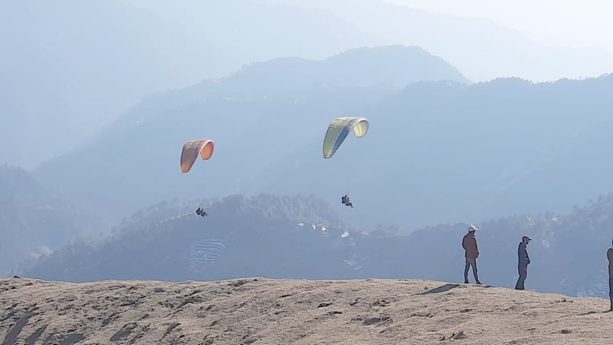 Successful trial of paragliding in Madrani Khajjiar and Jot-Bangal