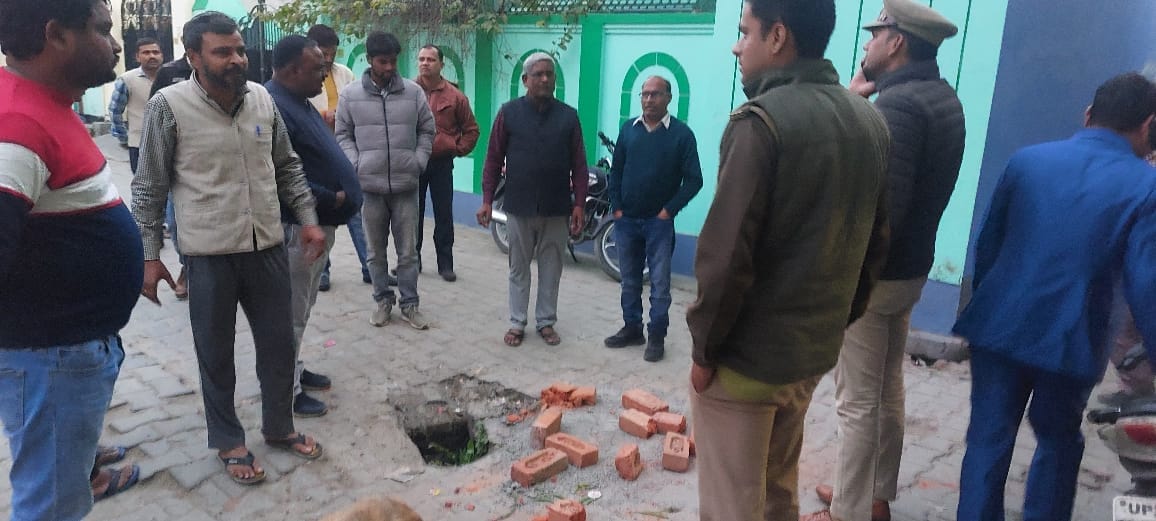 Police stopped illegal construction of religious place
