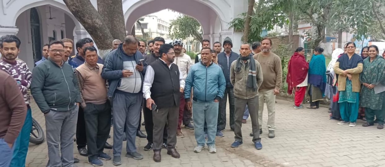 Sanitation workers create ruckus in municipality over not getting salary