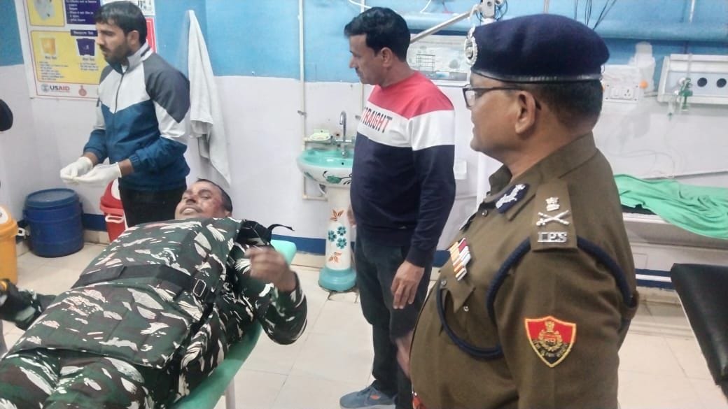 ADGP visited the hospital and inquired about the well-being of the injured police personnel.