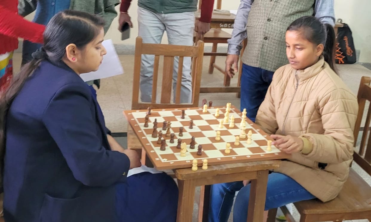 Ranil and Chaya won in chess