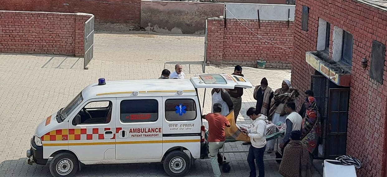 Dead body of a person found burnt in stubble