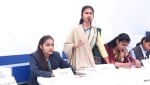 राजकीय वरिष्ठ माध्यमिक विद्यालय सिकंदरपुर में  राज्य स्तरीय युवा संसद प्रतियोगिता में भाग लेते 