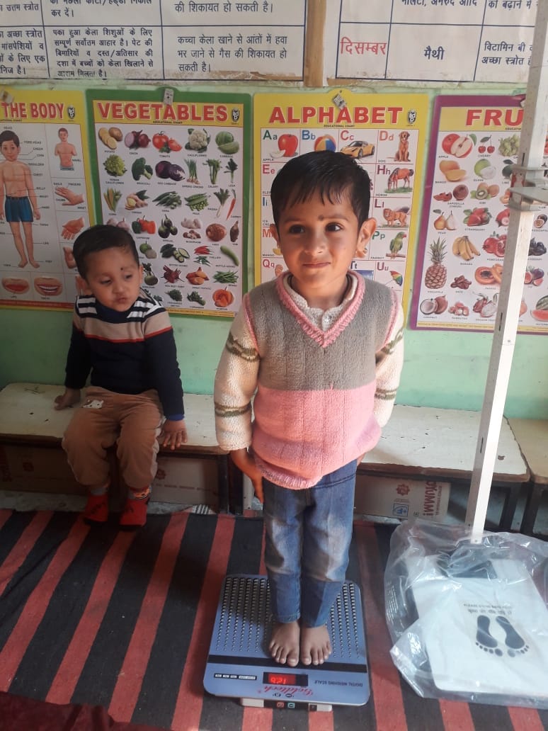 child wiit and hight measured in nahan area
