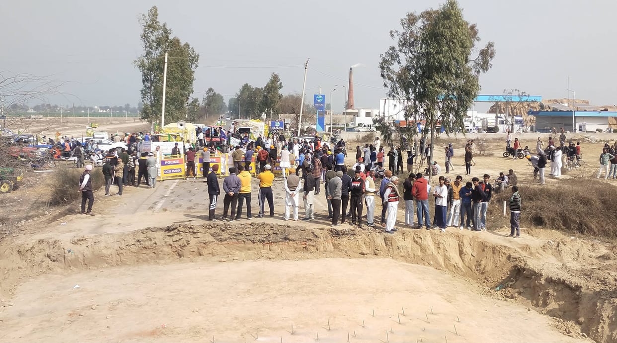 On one side there was force and on the other side farmers stood firm.