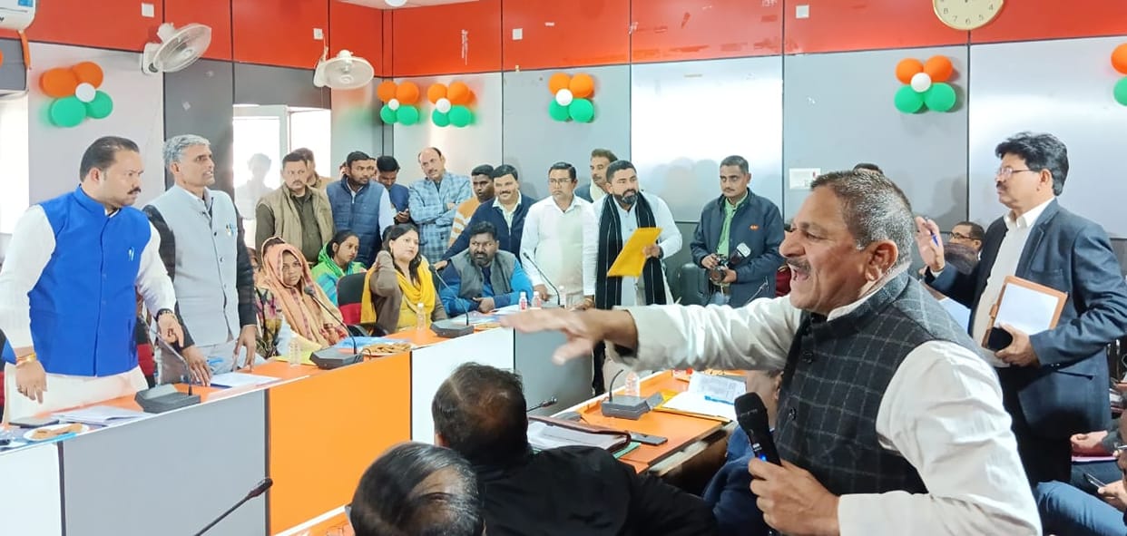 Budget of Rs 43.79 crore passed amid uproar