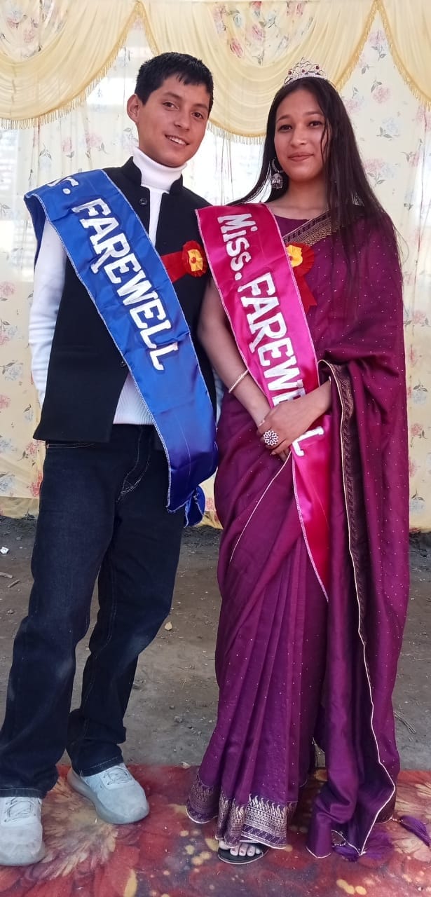 Aryan Mister, Shruti Sharma chosen Miss Farewell