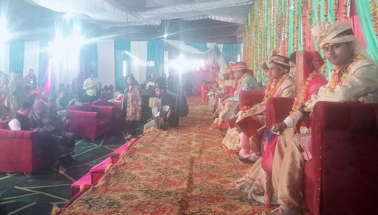 Mass marriage: Kanyadaan of nine poor girls taken