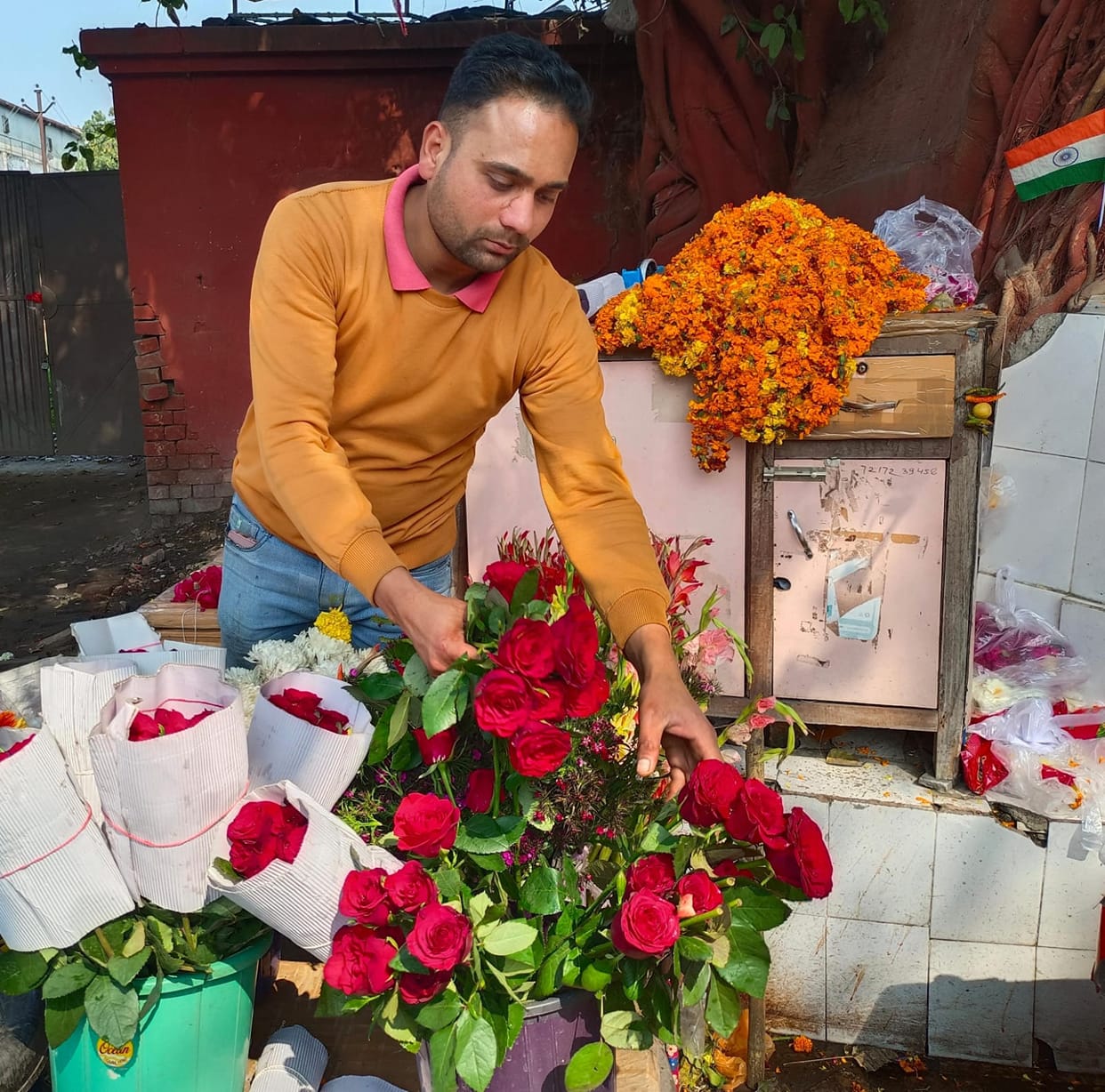 Restaurants buzzing, less crowd in parks, roses sold in abundance