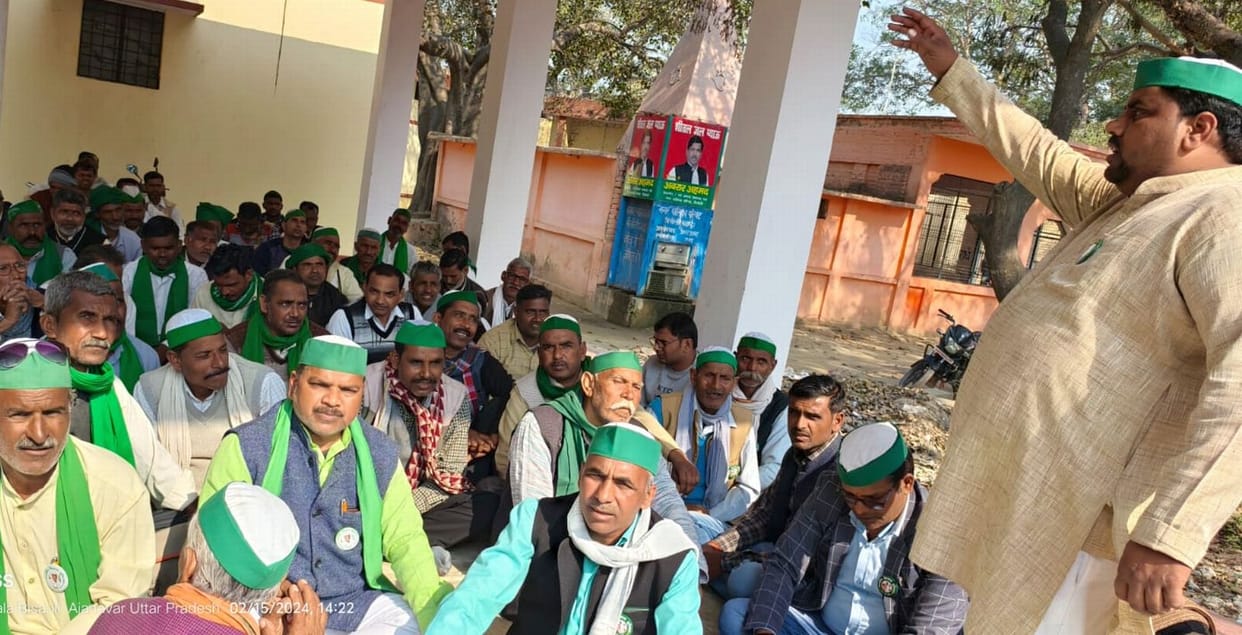BKU raised alarm over demands for Panchayat tax in Tehsil premises
