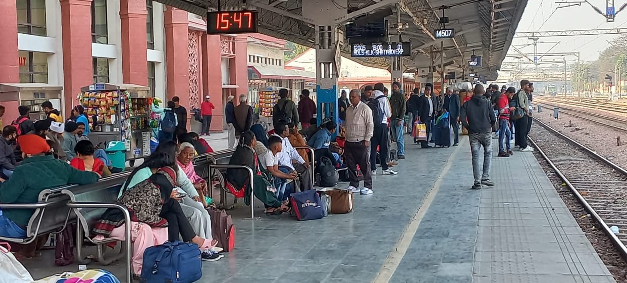 When the wheels of buses going to Punjab and Delhi stopped, trains became the only support.