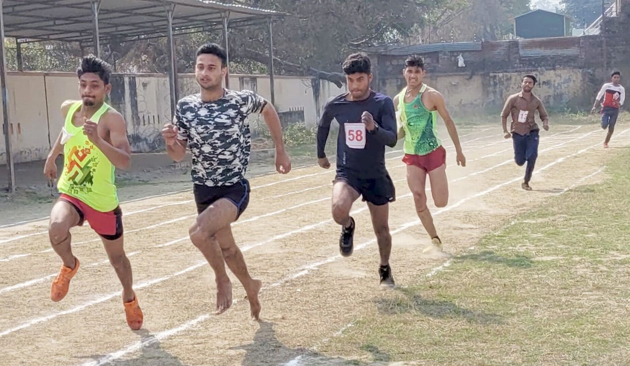 Krishnapal tops in 100 meter race, Vipin tops in 1500 meter race.