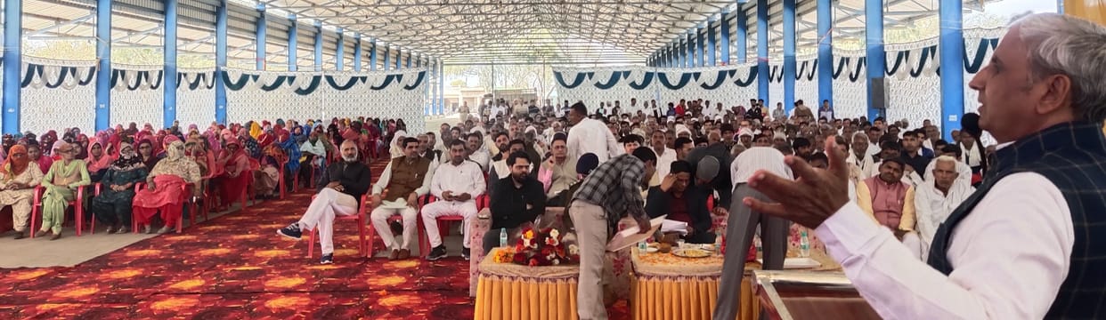 Bhiwani got the gift of railway line doubling, people watched Rewari AIIMS foundation stone laying program on big screen