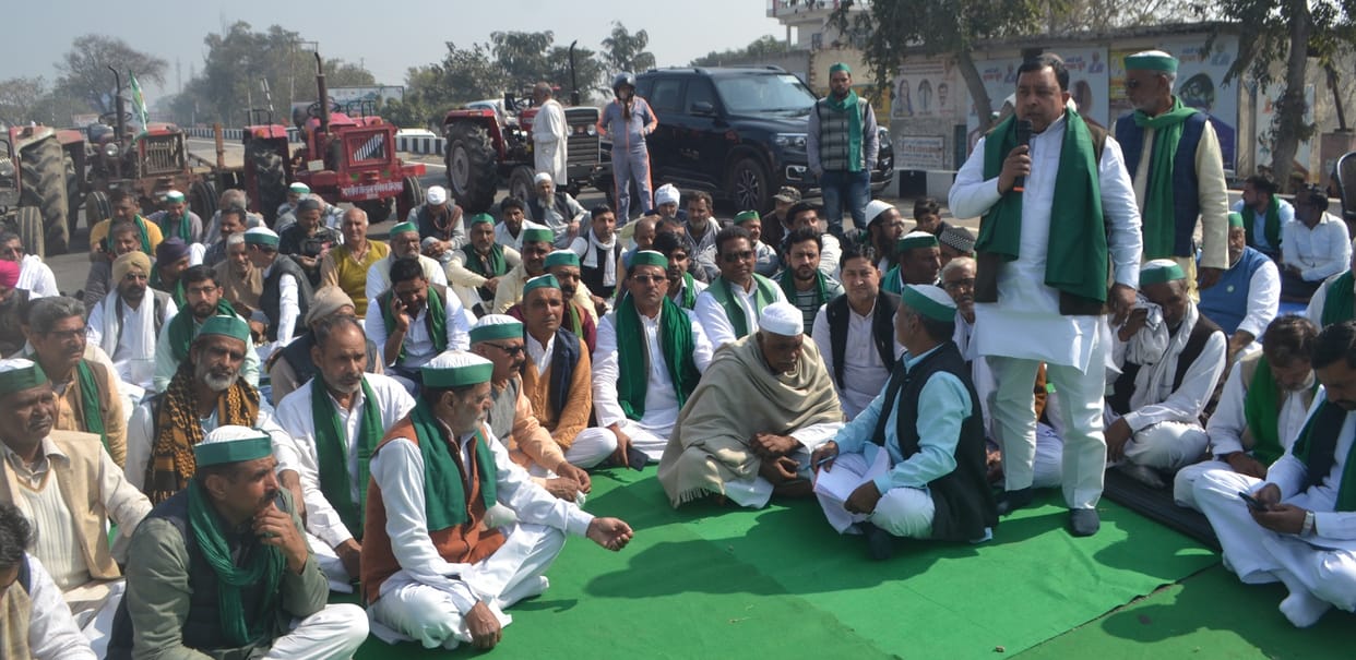 BKU workers staged a protest on Panipat-Khatima and Meerut Karnal Highway