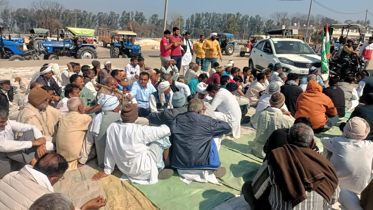 Farmers got support from Khaps of the district