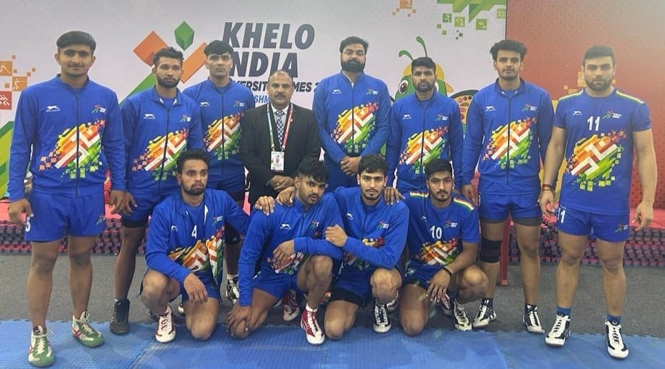 MDU's Kabaddi team defeated JJT University 41-34